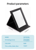 Factory Direct Sales Handheld Square Mirror Custom Logo Foldable Vanity Mirror for Family Use with Magnifying Feature