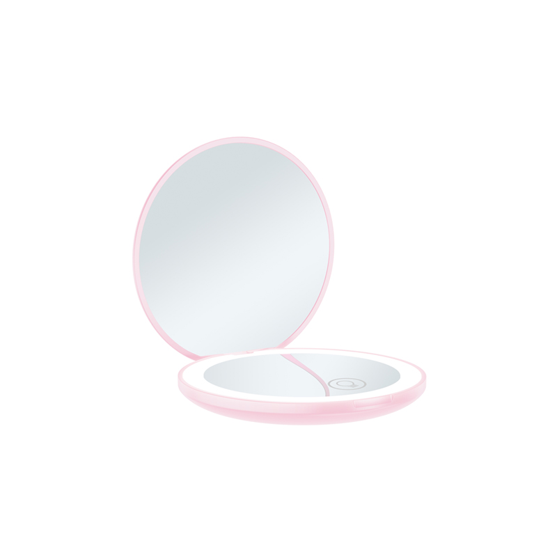 Cute Professional Led Makeup Mirror Handheld Mirror with Light And Pink Vanity Mirror with Lights Can Be Gifted To Girlfriends, Relatives, Sisters