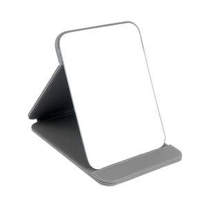 Wholesale Mirror Glass Suppliers Hot Sale Compact Magnifying Mirror And PU Folding Cosmetic Mirror