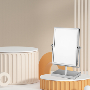 The New Style Desktop Metal Square Magnifying Mirror And Family Bathroom Mirror