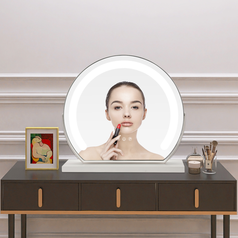 Factory High Quality black round led mirror battery operated led mirror And Best amazon hollywood mirror