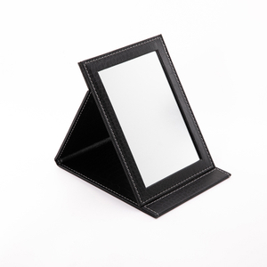 Factory Direct Sales Handheld Square Mirror Custom Logo Foldable Vanity Mirror for Family Use with Magnifying Feature
