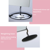 Single sided Portable Table Desk Countertop Mirror Bathroom Shaving Make Up and Cosmetic Square Mirror