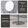 Travel Vanity Lighted Magnifying Mirror for Makeup In Bathroom