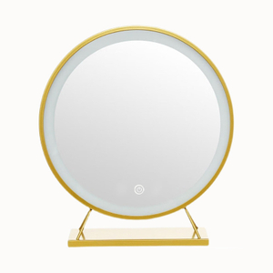 Higher Quality Gold Bathroom Mirror with Light And Best Makeup Led Mirror Is Self Stand Mirror Can Be Customised ODM/OEM