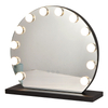 Factory New Products Ins Style Circle Led Makeup Mirror Family Battery Operated Led Mirror And Big Led Makeup Mirror