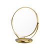 Gold Round Small 360 Rotating Makeup Mirror 3x 5x Vanity Magnifying Mirror Makeup Mirrors