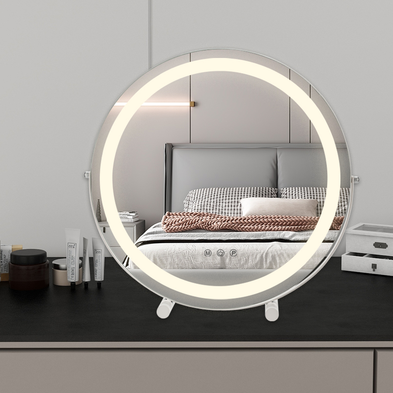 Hot sales Customizable LED Lighted Mirror Free Hollywood Bathroom Portable LED Light Mirror For Home Use