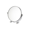 Round Cosmetic Mirror Double Side Hotel Makeup Mirror Chrome Stand Magnification Vanity Mirror
