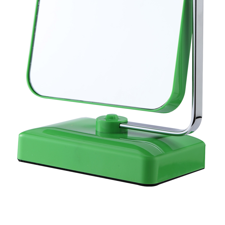 Hand Held Travel Plaistir Makeup Mirror Green Magnifying Cosmetic Mirror
