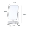 White Magnifying Dressing Standing Table Makeup Mirror Cosmetic Mirror Supplier