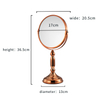 Rose Gold Magnifying Concave Makeup Mirror Desk Top Vanity Mirror