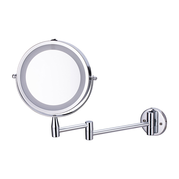 Wall Mounted Bathroom Magnifying 10x 7Inch Makeup Mirror With Light