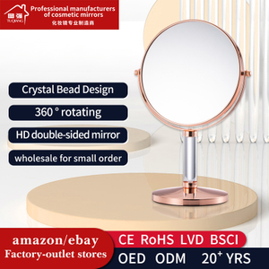 Factory Ebay Hot Sales Bathroom Mirrors Metal Simple Human Vanity Mirror And Double Sided 3x Magnification Mirror