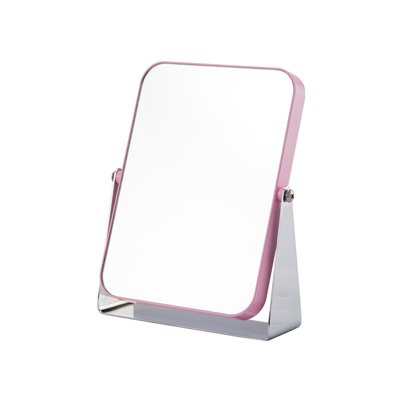 Bset Compact 2 Sided Magnifying Portable Standing Rectangular Bathroom Makeup Mirrors