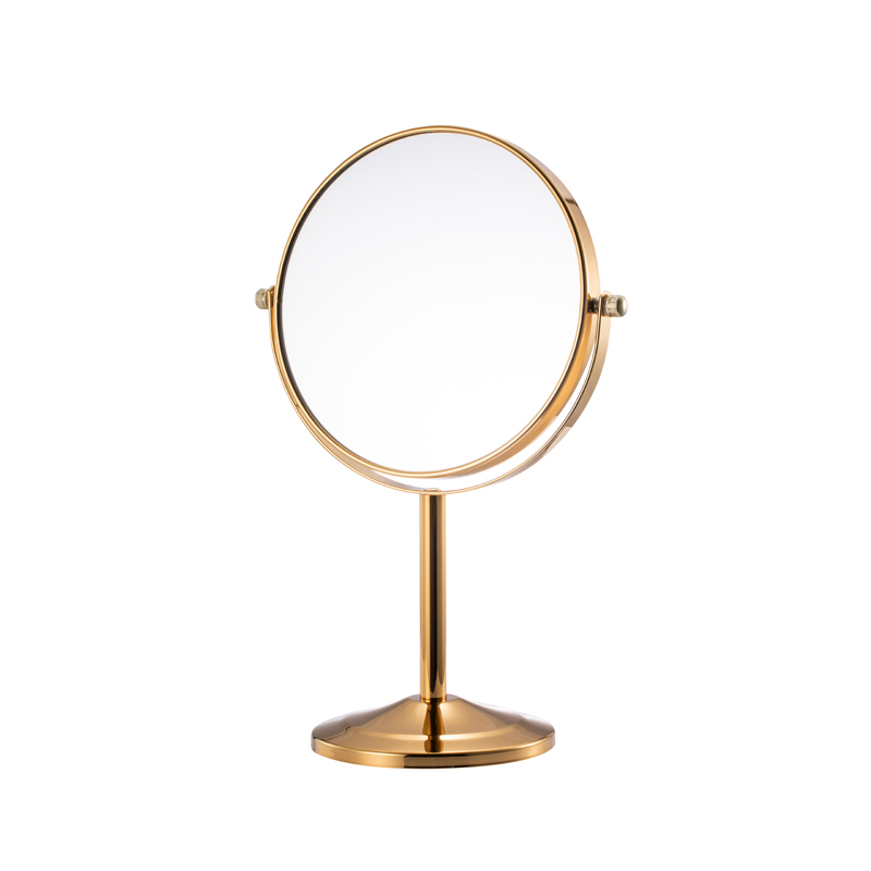 Simple Design Rose Gold Makeup Mirror And Gold Beauty Vanity Mirror For Bathroom Bedroom And Livingroom