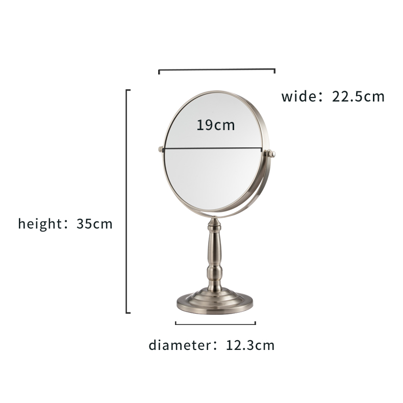 New Design Vintage Hotel Desktop Beauty Magnifying Makeup Mirror Wholesale