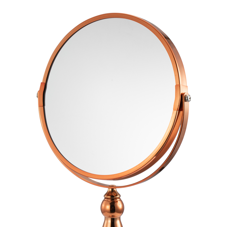 Rose Gold Magnifying Concave Makeup Mirror Desk Top Vanity Mirror