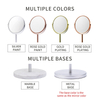 Factory Hot Sale Personal Makeup Mirror Marble Base Round Mirror Frame And Bathroom Makeup Mirror