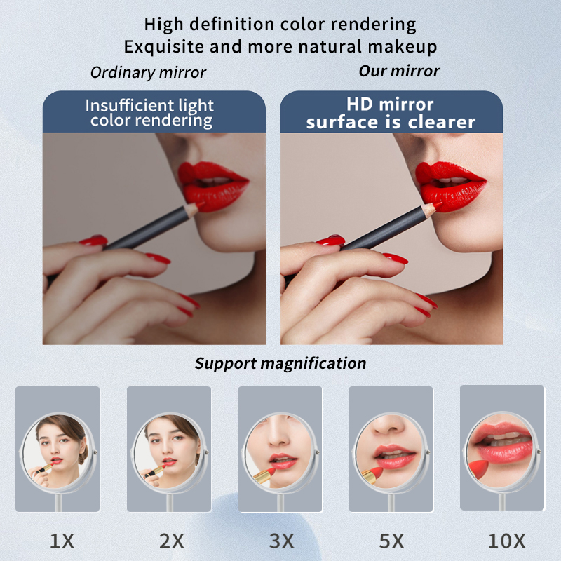 High Quality Modern Double Sided Magnifying Metal Cosmetic Mirror Gift Cosmetic Mirrors For Home