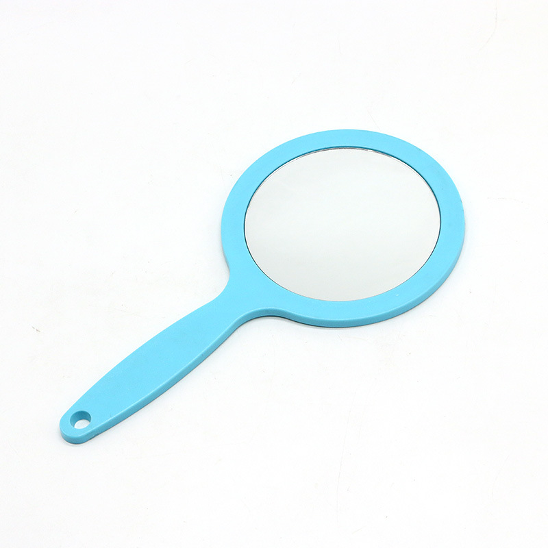 High Quality New Products Plastic Hand Mirror Women Use Desktop Mirror Makeup And Pink Plastic Mirror