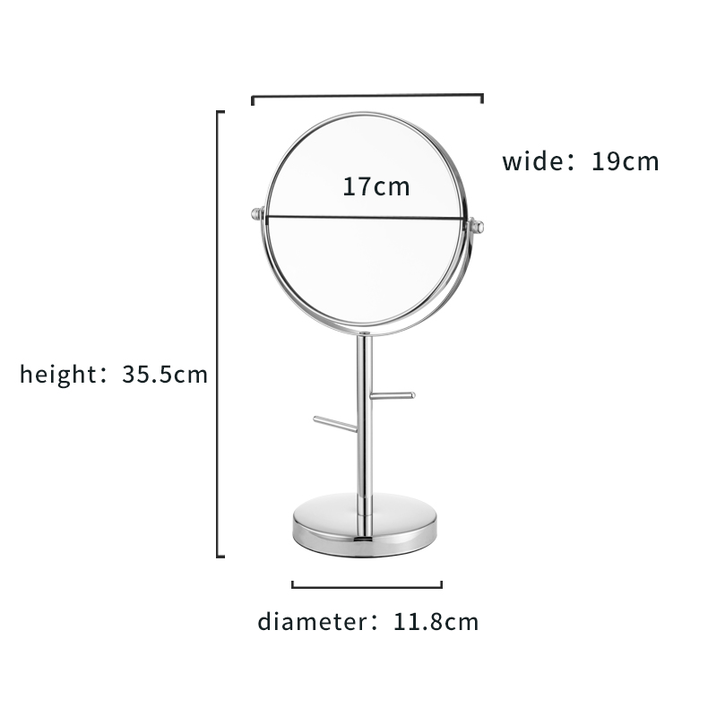 Office Decoration Metal Small Makeup Mirror And Vanity Mirror Canbe Used To Table Mirror For Women