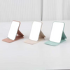 PU Leather Case Cover Travel Square Stainless Steel Compact Mini Tabletop Desktop Foldable Cosmetic Mirror Pocket Mirror