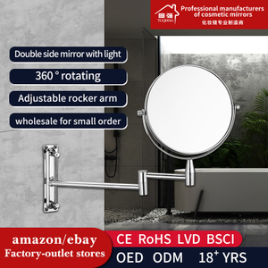 Business Hotel Magnifying Mirror Metal Double Sided Mirror And Hotel Quality Magnifying Mirror