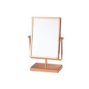 Modern Small Gold Rectangle Makeup Vanity Standing Mirror for Bedroom