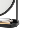 Modern Small Bathroom Tabletop Circle Makeup Vanity Mirror With Storage