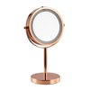 Magnifying Makeup Desktop Mirror Travel Mirror Lighted Led Double Sided Mirror For Makeup