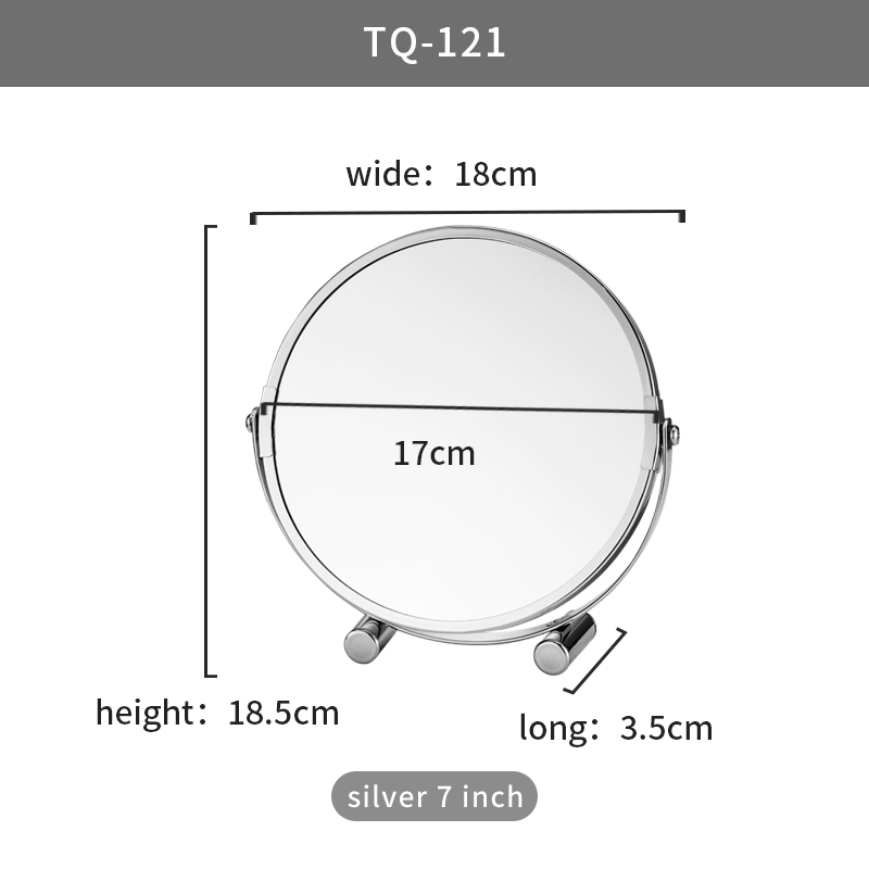 Higher Quality Decorative Table Mirror Classical Metal Mirror And Family Use Silver Mirror
