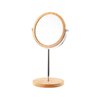 Tabletop Family Use Ikea Mirror Wooden Frame Livingroom Small Wooden Circle Mirror And Wooden Makeup Mirror