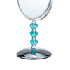 5x Tabletop Crystal Magnifying Makeup Mirror on Stand For Bathroom