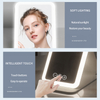 New design Sensor Portable Mirror Touch Screen Rotatable Led Makeup Mirror Ipad Style