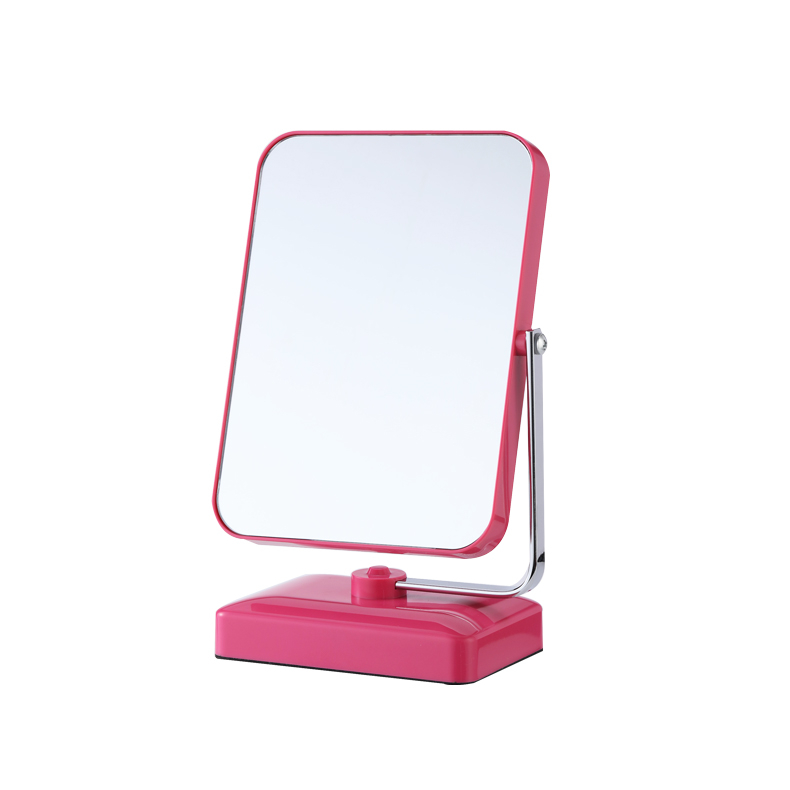  Beauty Plistic Pink Square Cosmetic Makeup Mirror With Magnifying