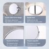 Tow sides Table Mirror of Beauty Makeup Half-round Frame Mirror Hard-base Vanity Mirror of Shaving