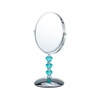 5x Tabletop Crystal Magnifying Makeup Mirror on Stand For Bathroom