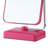 Beauty Plistic Pink Square Cosmetic Makeup Mirror With Magnifying