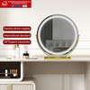 Hollywood Smart Screen Dimmable Led Vanity Mirror Makeup Table Modern Dressing Vanity Table Mirror With Led Light