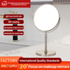Simple Vintage Desktop Rotating Mirror And Travel Mirror Stand With Table Makeup Mirror