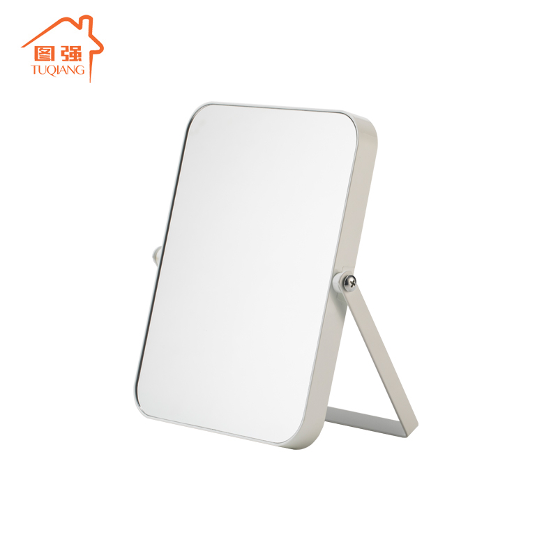 Portable White Cosmetic Mirror Square Table Mirror And Custom Plastic Mirror