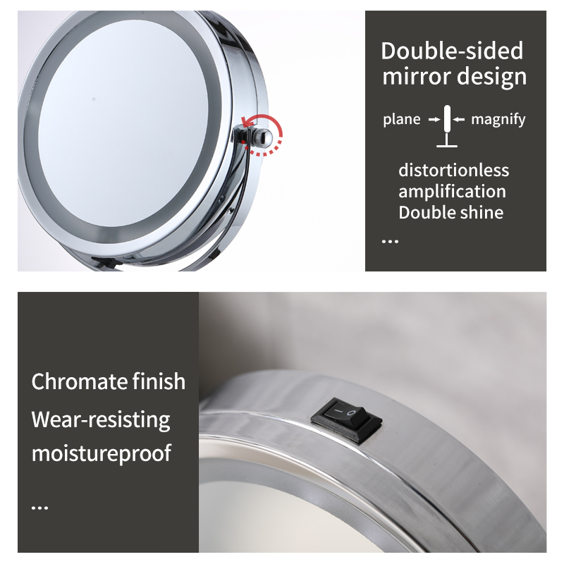 The Manufacturer Best Magnifying Mirror Iron Round Bath Mirror And Bathroom Light Round Mirror