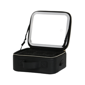 Modern Travel Makeup Bag Portable Led Cosmetic Case With Mirrors Sets Professional Lighted Makeup Bag Mirror