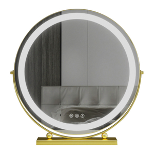 Support Custom Logo New Product Gold Bathroom Mirror with Light And Best Makeup Led Mirror Can Customised 