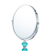 5x Tabletop Crystal Magnifying Makeup Mirror on Stand For Bathroom