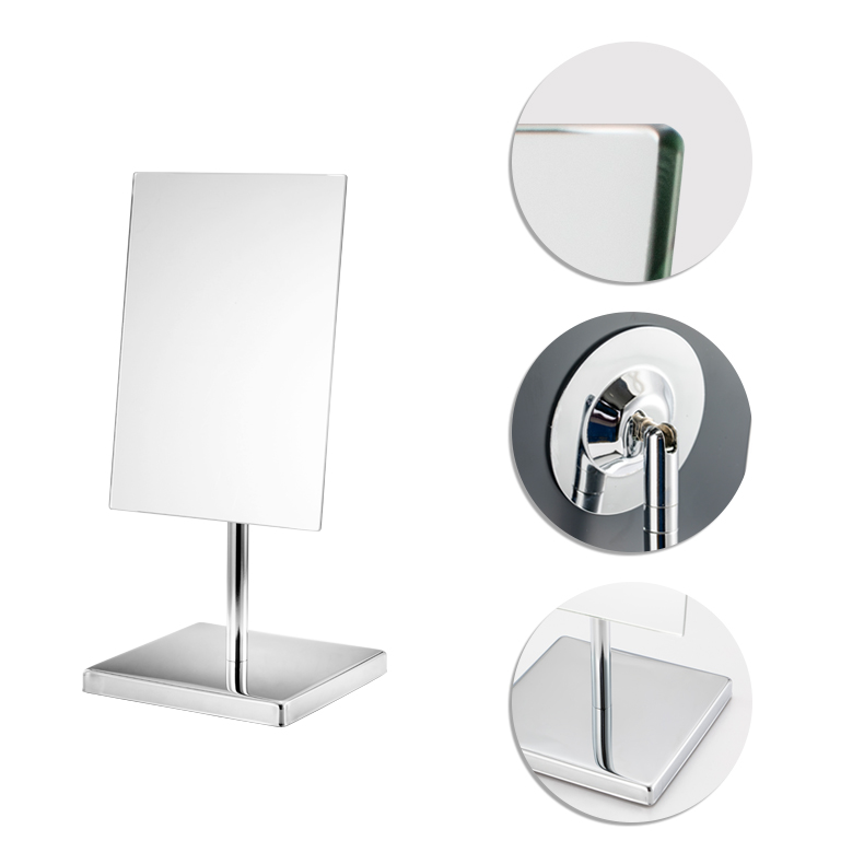 Custom Single Sided Small Frameless Custom Frameless Bathroom Makeup Mirror 