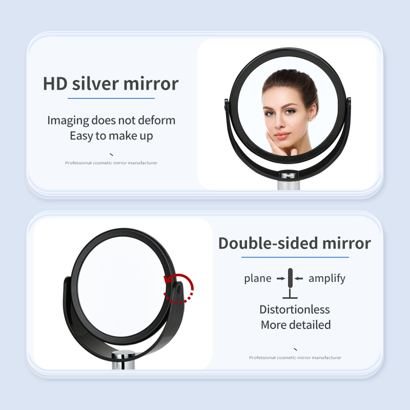 Compact Teen Fashion Mirror And Round Cosmetic Mirror To Makeup Bathroom Bedroom And Livingroom