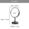 Black Round 2x3x Magnifying Mirror Stand Up Desktop Table Mirrors