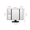 New Arrival Square Vanity Desk with Folding Mirror Table HD Glass Mirror And Beauty Creations Vanity Mirror
